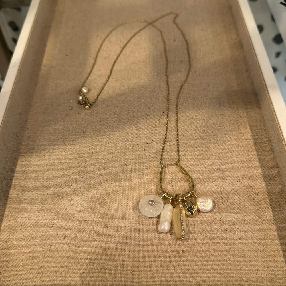 Stella and Dot long charm necklace